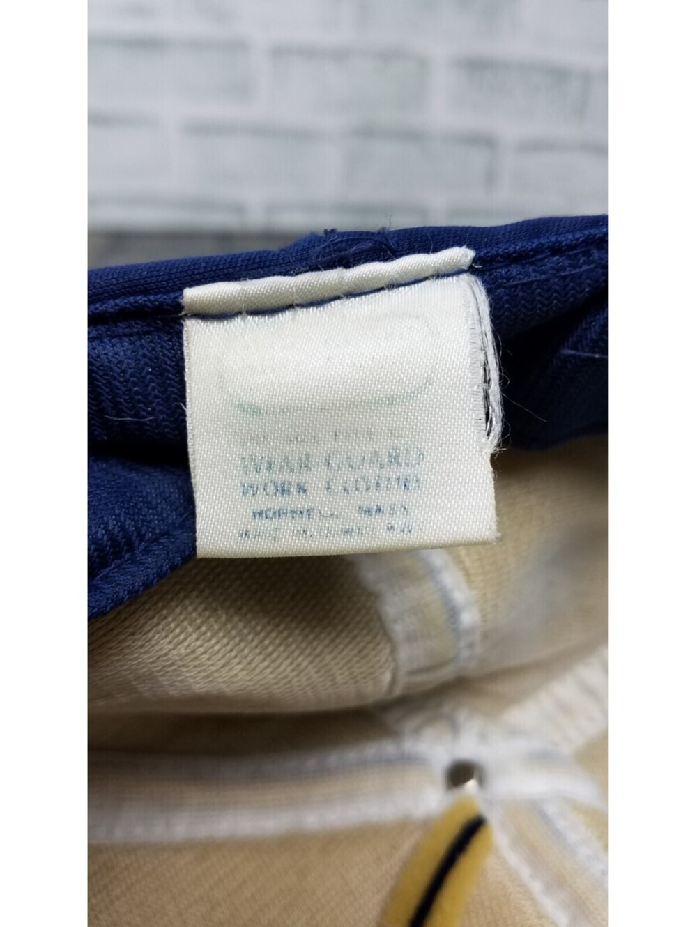 Vintage - BARN INC. Logo Patch BLUE Wear Guard Work Clothes Farm Truck Hat Cap - Picture 7 of 9